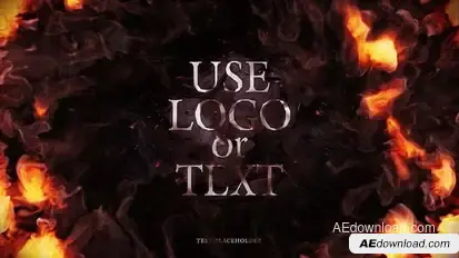 Fire Shockwave Reveal Logo Stings template preview