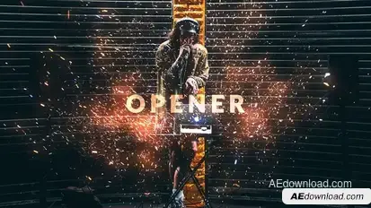 Fire Sparks Opener Openers template preview