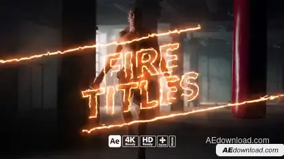 Fire Titles Titles template preview