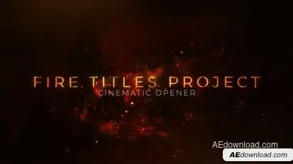 Fire Titles Titles template preview