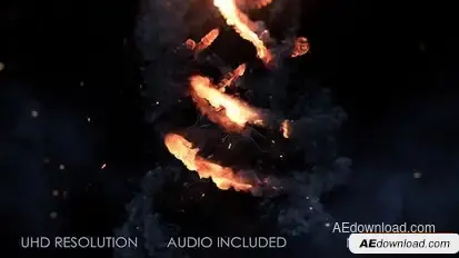 Fire Trails Logo Intro Openers template preview