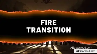 Fire Transition | After Effects Titles template preview