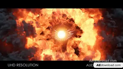 Fire Vortex Logo Titles template preview