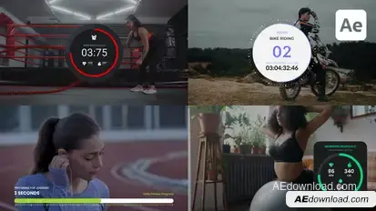 Fitness & Sport Countdown Timers Elements template preview