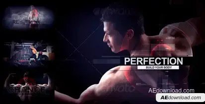 Fitness - Motivation and Trailer Video Displays template preview