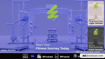 Fitness Journey Logo Stings template preview