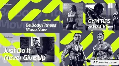 Fitness Opener broadcast-packages template preview