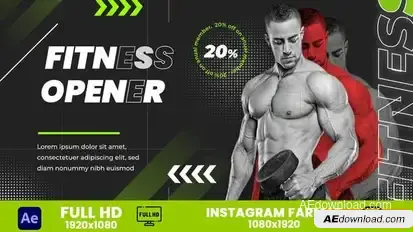 Fitness Opener Openers template preview