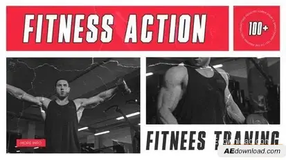 Fitness Split Screen | Sport Intro Openers template preview