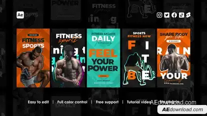 Fitness Trainer Instagram Reels Product Promo template preview