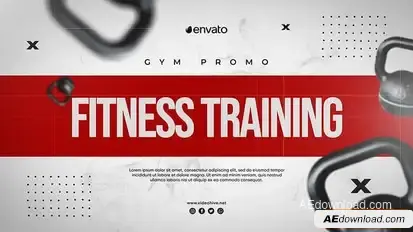 Fitness Training Gym Promo Openers template preview