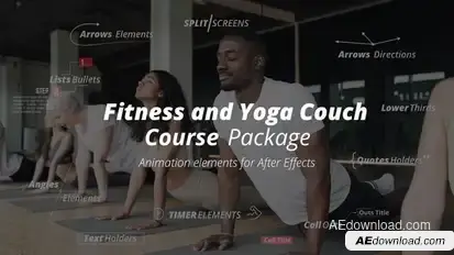 Fitness Yoga Couch Course broadcast-packages template preview