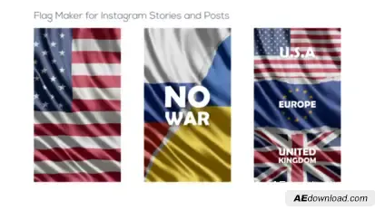 Flag Maker for Instagram Stories and Posts Elements template preview