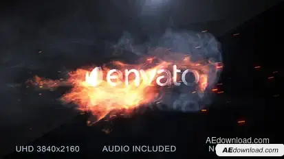 Flame Logo Reveal Logo Stings template preview