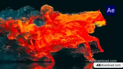Flaming Horse Logo Reveal Logo Stings template preview