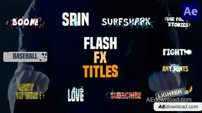 Flash FX Titles | After Effects Titles template preview