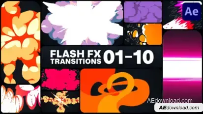 Flash FX Transitions for After Effects Elements template preview