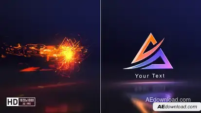 Flash Glitch Logo Reveal Logo Stings template preview