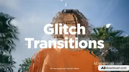 Flash Glitch Transitions Elements template preview