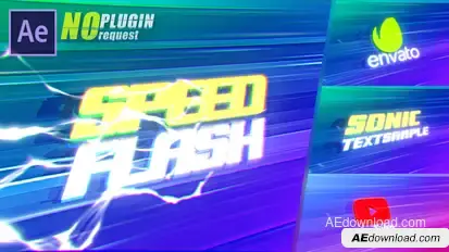 Flash Speed Intro Titles template preview