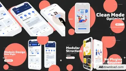 Flat App Promo Product Promo template preview