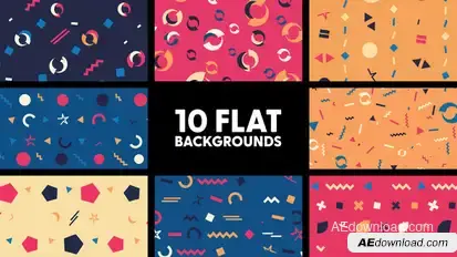 Flat Backgrounds Elements template preview