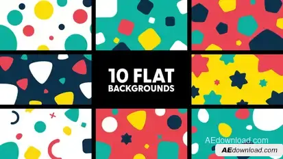 Flat Backgrounds Elements template preview