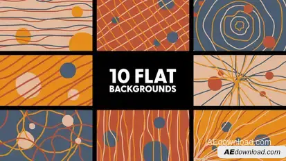 Flat Backgrounds Elements template preview