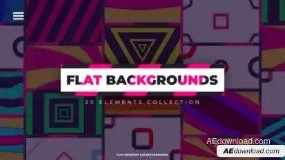 Flat Backgrounds Elements template preview