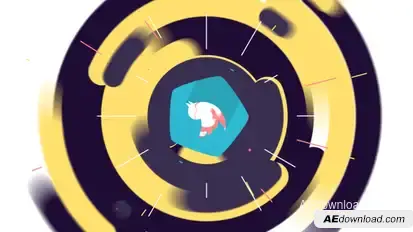 Flat Colorful Logo Animation Logo Stings template preview