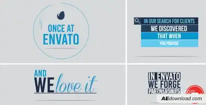 Flat Company Promotion Openers template preview