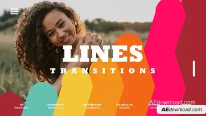 Flat Lines Transitions broadcast-packages template preview