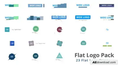 Flat Logo Pack Logo Stings template preview