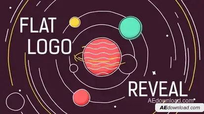 Flat Logo Reveal Logo Stings template preview
