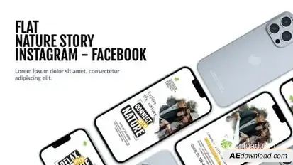 Flat Nature Instagram Reel Openers template preview
