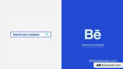 Flat Search Logo Opener 3 Logo Stings template preview