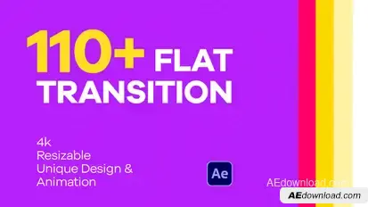 Flat Transitions Pack broadcast-packages template preview
