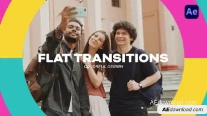 Flat Transitions Elements template preview