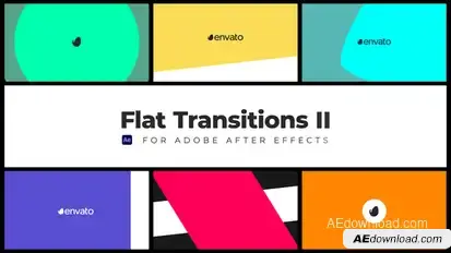 Flat Transitions II Elements template preview