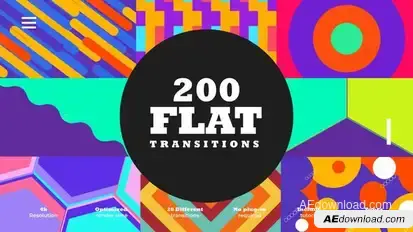 Flat Transitions Elements template preview