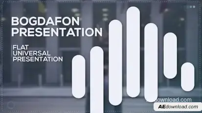 Flat Universal Presentation Video Displays template preview