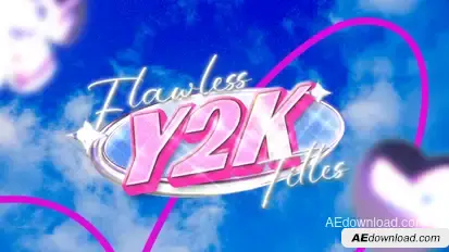 Flawless Y2K Titles Titles template preview