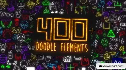 FLEXLINE | Hand Drawn lines Elements Package Elements template preview