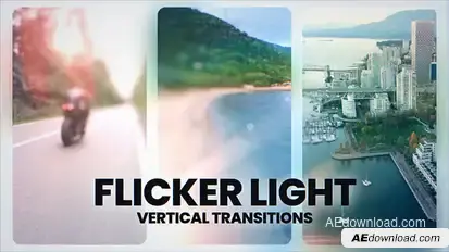 Flicker Light Transitions Elements template preview