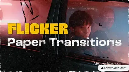 Flicker Paper Transitions Elements template preview