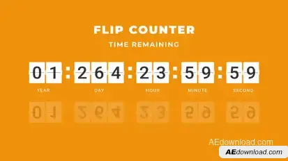 Flip Counter Titles template preview