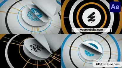 Flip Flap Logo Reveal for After Effects Logo Stings template preview