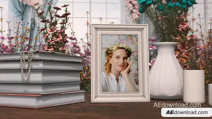 Floral Slideshow Video Displays template preview