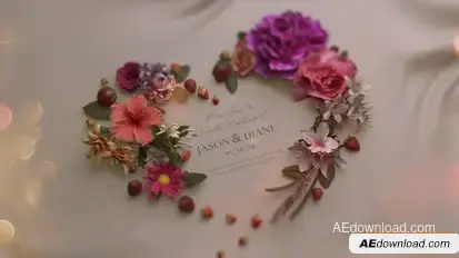 Videohive Floral Wedding Slideshow 44798936 Video Displays template preview