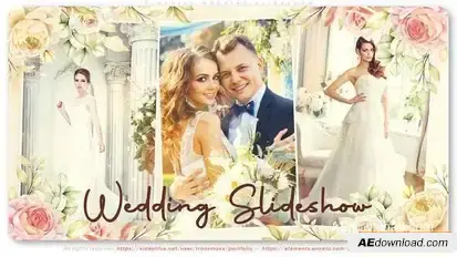 Flourish Wedding Slideshow Openers template preview